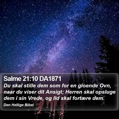 Salme 21:10 DA1871 Bible Verse Image