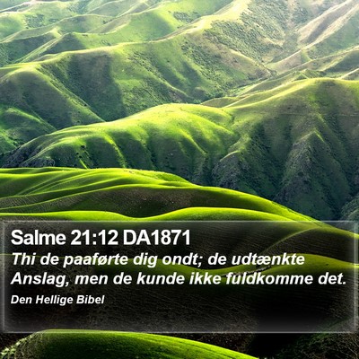 Salme 21:12 DA1871 Bible Verse Image