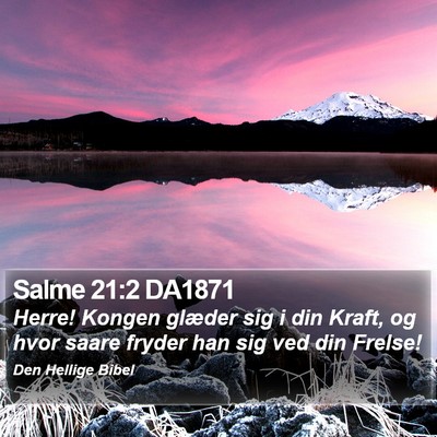 Salme 21:2 DA1871 Bible Verse Image