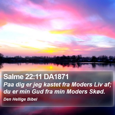 Salme 22:11 DA1871 Bible Verse Image
