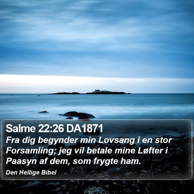 Salme 22:26 DA1871 Bible Verse Image