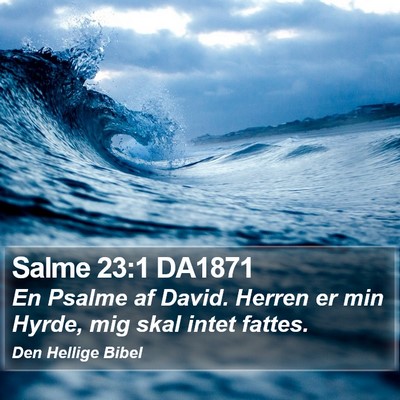 Salme 23:1 DA1871 Bible Verse Image