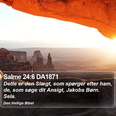 Salme 24:6 DA1871 Bible Verse Image