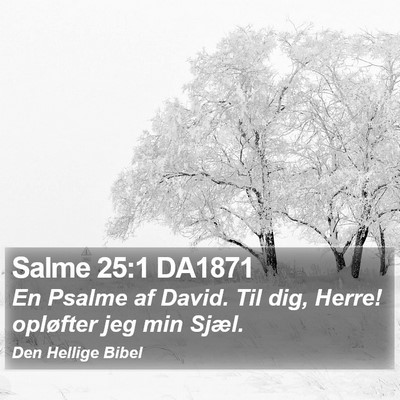 Salme 25:1 DA1871 Bible Verse Image