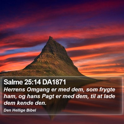 Salme 25:14 DA1871 Bible Verse Image