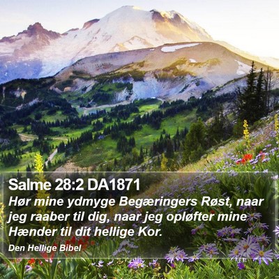 Salme 28:2 DA1871 Bible Verse Image