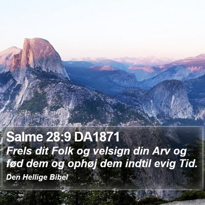 Salme 28:9 DA1871 Bible Verse Image