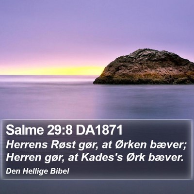 Salme 29:8 DA1871 Bible Verse Image