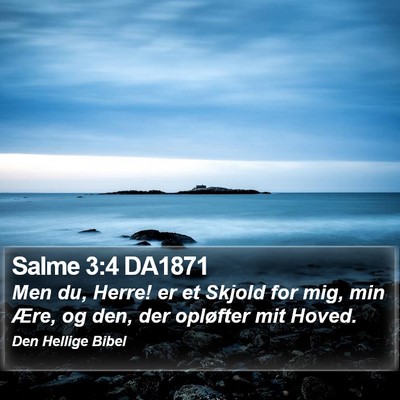 Salme 3:4 DA1871 Bible Verse Image