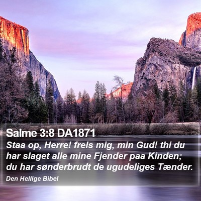 Salme 3:8 DA1871 Bible Verse Image