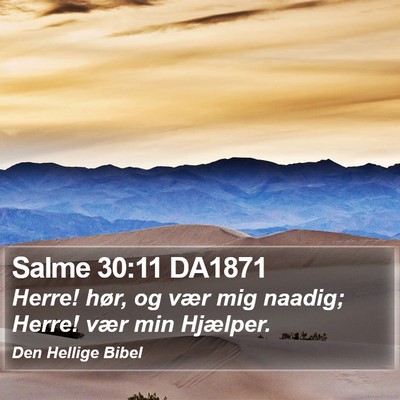 Salme 30:11 DA1871 Bible Verse Image