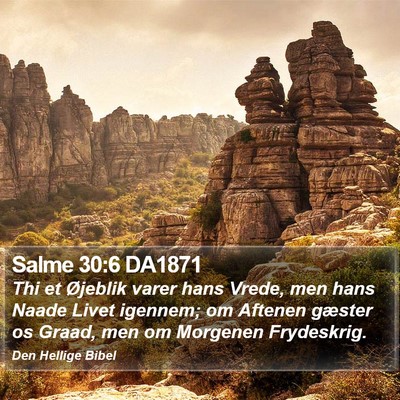 Salme 30:6 DA1871 Bible Verse Image
