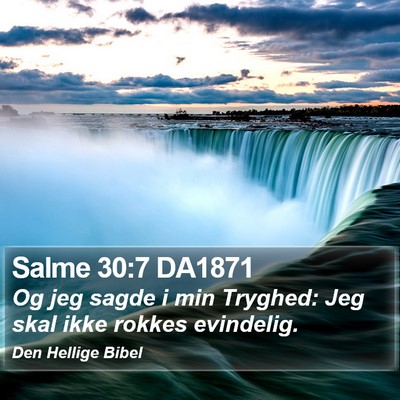 Salme 30:7 DA1871 Bible Verse Image