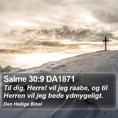 Salme 30:9 DA1871 Bible Verse Image