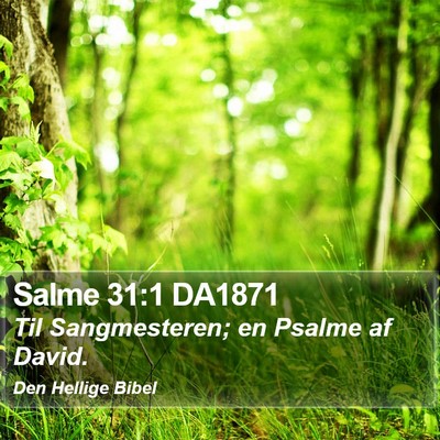Salme 31:1 DA1871 Bible Verse Image