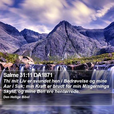 Salme 31:11 DA1871 Bible Verse Image