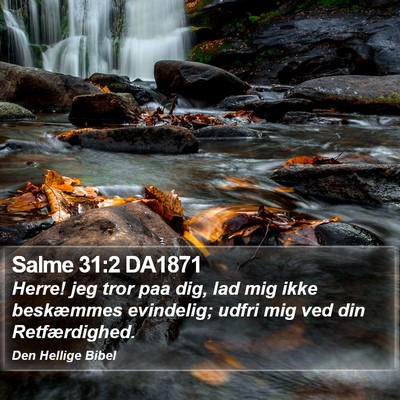 Salme 31:2 DA1871 Bible Verse Image