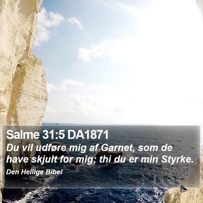 Salme 31:5 DA1871 Bible Verse Image