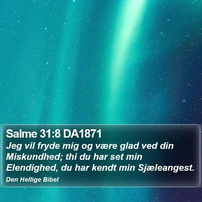 Salme 31:8 DA1871 Bible Verse Image