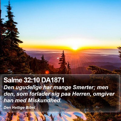 Salme 32:10 DA1871 Bible Verse Image