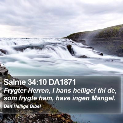 Salme 34:10 DA1871 Bible Verse Image
