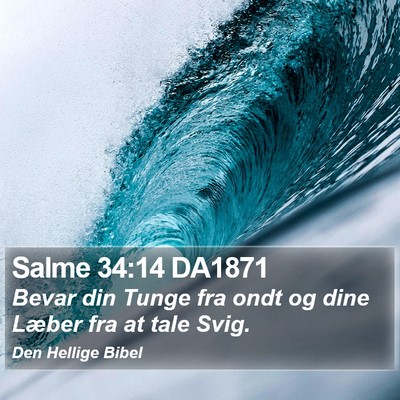 Salme 34:14 DA1871 Bible Verse Image