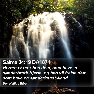 Salme 34:19 DA1871 Bible Verse Image