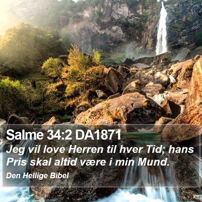 Salme 34:2 DA1871 Bible Verse Image