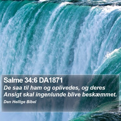 Salme 34:6 DA1871 Bible Verse Image