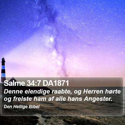 Salme 34:7 DA1871 Bible Verse Image