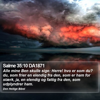 Salme 35:10 DA1871 Bible Verse Image