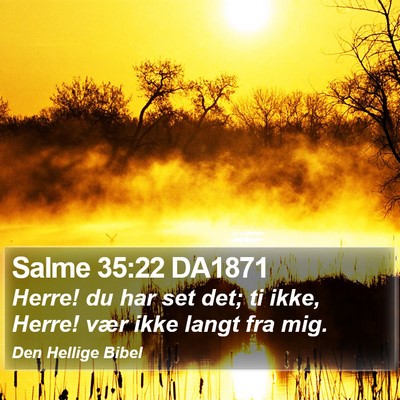 Salme 35:22 DA1871 Bible Verse Image