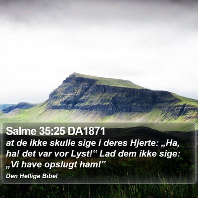 Salme 35:25 DA1871 Bible Verse Image
