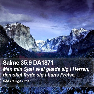 Salme 35:9 DA1871 Bible Verse Image