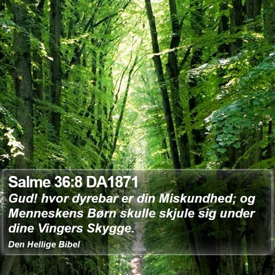 Salme 36:8 DA1871 Bible Verse Image