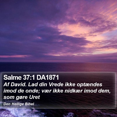 Salme 37:1 DA1871 Bible Verse Image