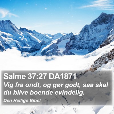 Salme 37:27 DA1871 Bible Verse Image