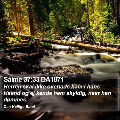 Salme 37:33 DA1871 Bible Verse Image