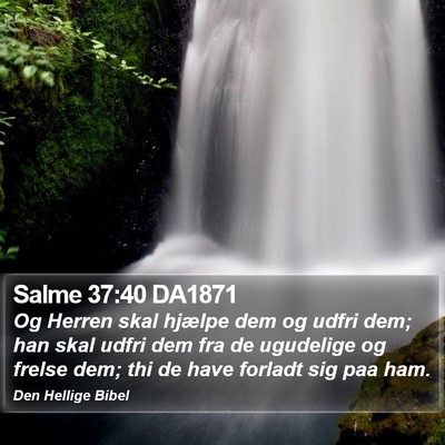 Salme 37:40 DA1871 Bible Verse Image