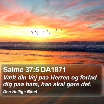Salme 37:5 DA1871 Bible Verse Image