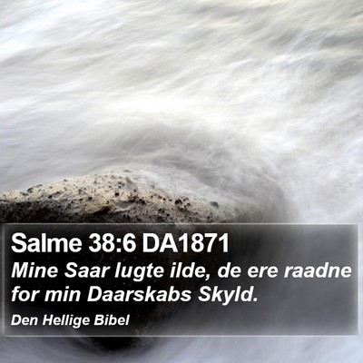 Salme 38:6 DA1871 Bible Verse Image