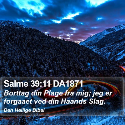 Salme 39:11 DA1871 Bible Verse Image