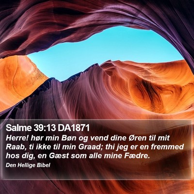 Salme 39:13 DA1871 Bible Verse Image
