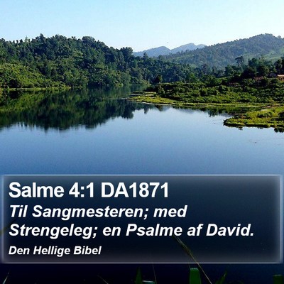 Salme 4:1 DA1871 Bible Verse Image