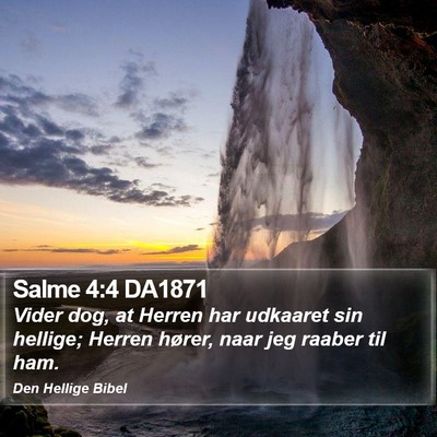 Salme 4:4 DA1871 Bible Verse Image