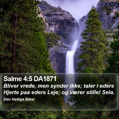 Salme 4:5 DA1871 Bible Verse Image