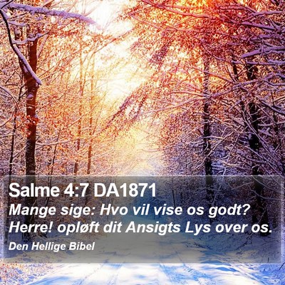 Salme 4:7 DA1871 Bible Verse Image