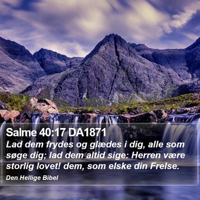 Salme 40:17 DA1871 Bible Verse Image