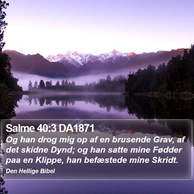 Salme 40:3 DA1871 Bible Verse Image