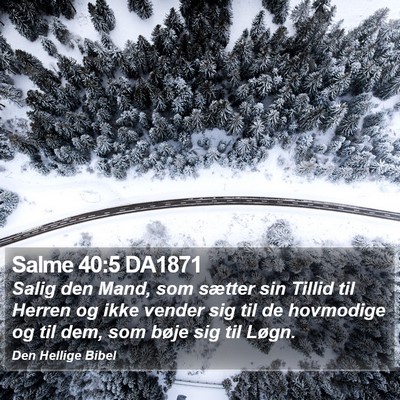 Salme 40:5 DA1871 Bible Verse Image